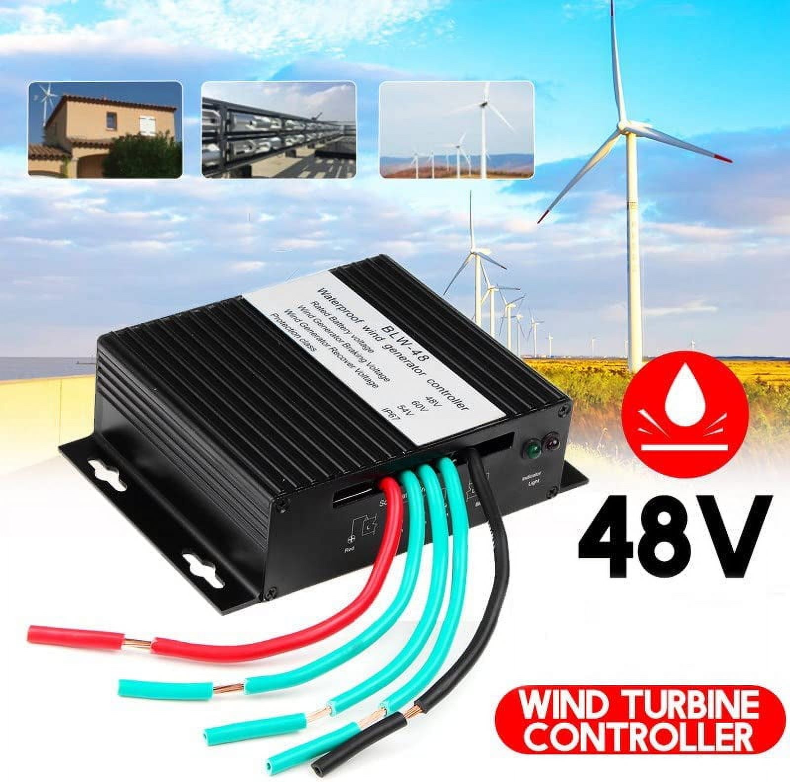 1200W-3000W Wind Solar Hybrid Controller, Wind Turbine Generator Controller Battery Charge Regulator,12V 24V 48V,24v