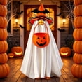 thumbnail image 6 of Halloween Porch Goose Outfits 23 Inch Polyester 3Pcs Ghost Set with Bag for Outdoor Garden Decor Spooky Goose Clothes for Family Yard Orange Purple by MPOISVA, 6 of 8