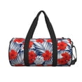 thumbnail image 2 of Fotbe Leaves And Flowers Pattern Foldable Sports Gym Bag with Wet Dry Pocket, Ultralight Travel Bag, Large Capacity Duffel Bag, Splash Proof Carry on Bag, Overnight Bag, Weekender Bag, 2 of 8