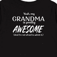 thumbnail image 4 of Inktastic Yeah My Grandma is Pretty Awesome Boys or Girls Long Sleeve Toddler T-Shirt, 4 of 5