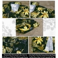 thumbnail image 4 of LA LEELA Men's Hawaiian Shirts Short Sleeve Button Down Shirt Mens Hawaii Shirts Boho Vacation Casual Summer Beach Shirts for Men Funny XXL Abstract Gold Leaf, Black, 4 of 4