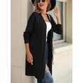 thumbnail image 4 of BeautyIn Women's Knit Cardigan Sweaters Long Open Front Two Pockets, 4 of 5