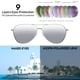 thumbnail image 4 of Gafas de sol Joopin Oversized Silver Aviation Polarized UV400, 4 of 6