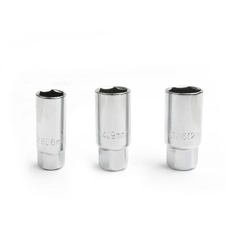 Hyper Tough 3-Piece Spark Plug Sockets, 5/8" 3/4" 13/16", Model 1202