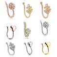 thumbnail image 1 of Fake Nose Ring Rhinestones: 9PCS Fashion Non Piercing Nose Cuff Septum Jewelry, 1 of 10