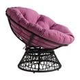 thumbnail image 4 of Pemberly Row Chair with Purple cushion and Gray Wicker Resin Frame, 4 of 5