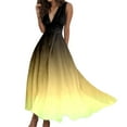 thumbnail image 2 of Summer Dresses for Women 2026 Sparkly Sequin Gradient Color Sleeveless Deep V Neck Flowy Maxi Dress Wedding Guest Dress, 2 of 6