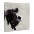 thumbnail image 3 of Stupell Industries Contemporary Black Cat Watercolor Canvas Art, 17 x 17, by Melissa Wang, 3 of 8