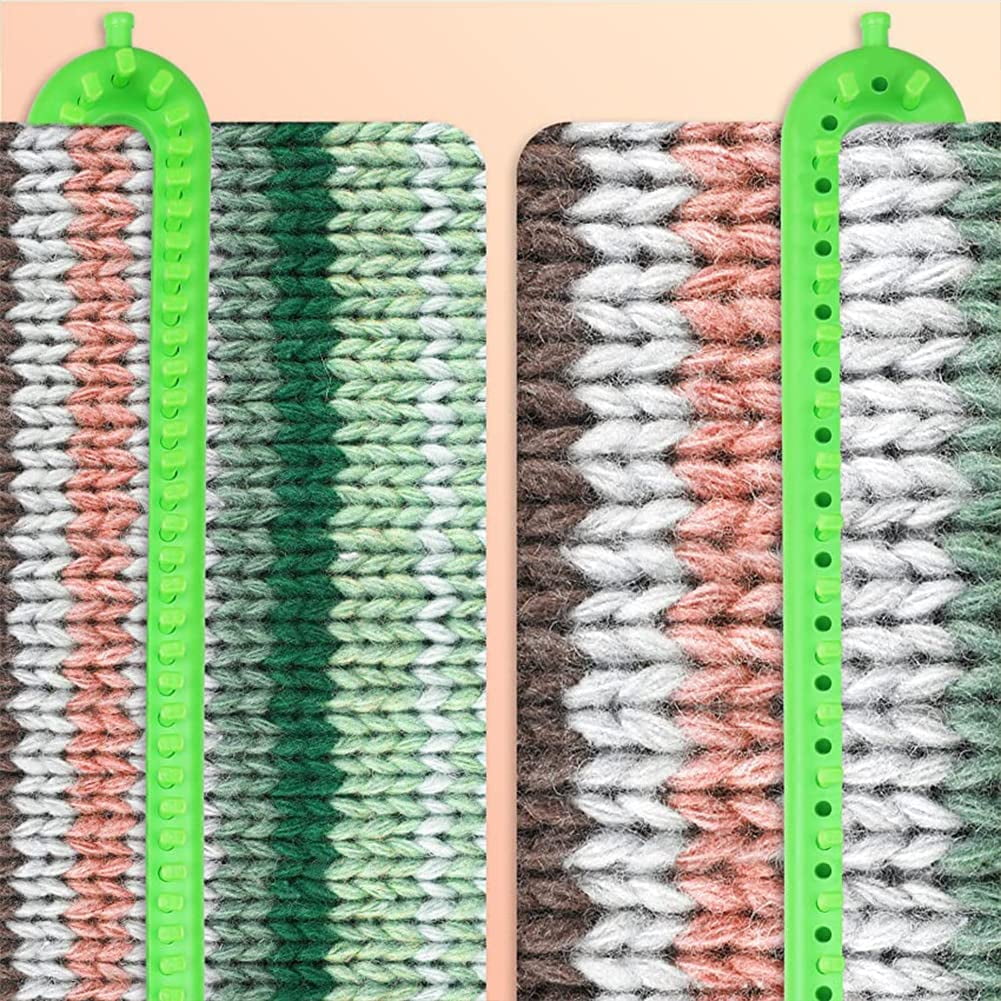 Long Knitting Loom Set with Instructions-Scarf Hat Blanket Loom Knitting Kit-Rectangular Knitting Looms for Beginners Kids Adults-Shawl Sweater Sock Knitting Looms for Crocheting