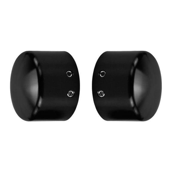 Front Black Axle Cap Nut Covers Fits For Harley Road Street Glide Softail Dyna