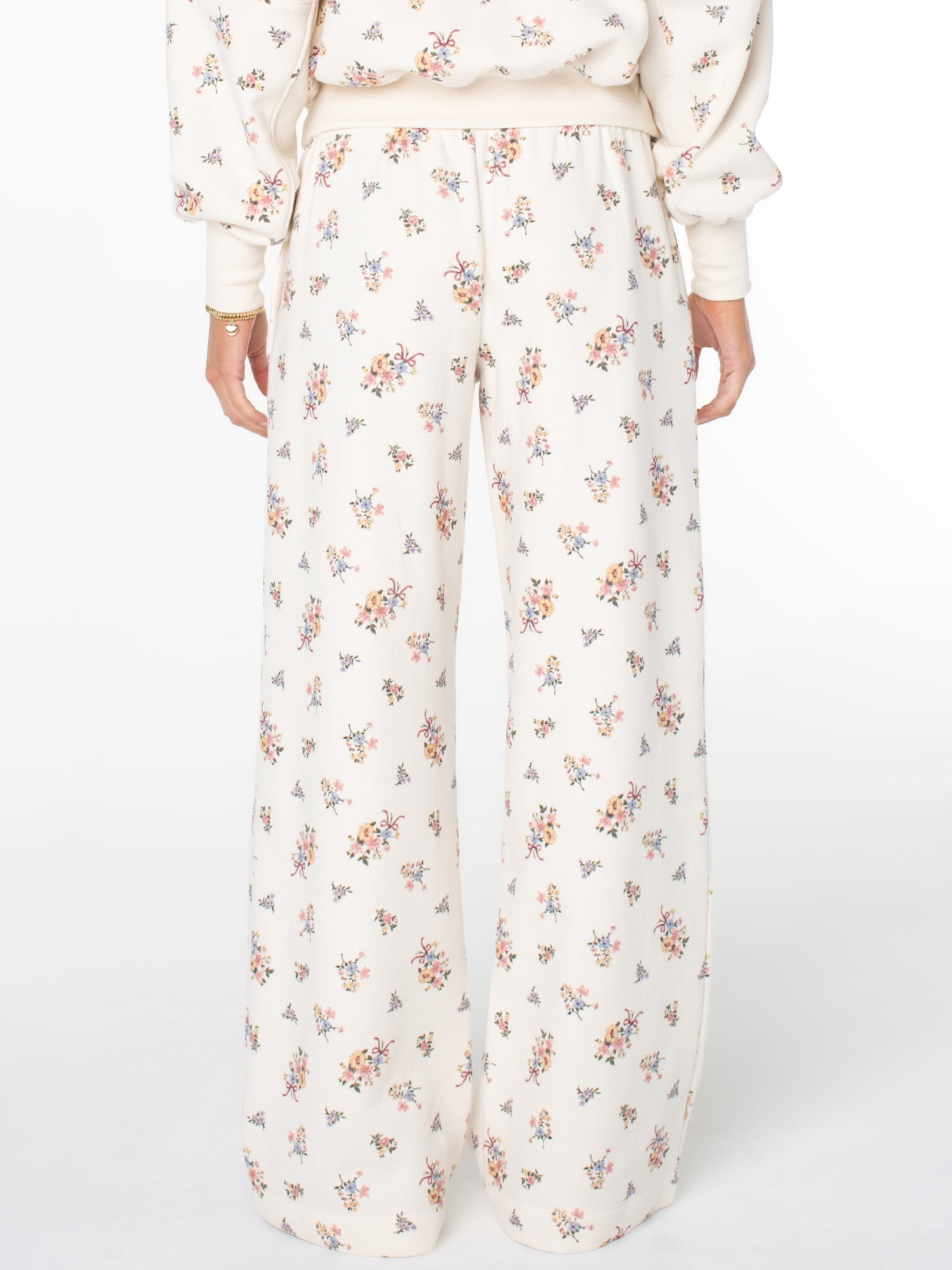 Celebrity Pink Women's Wide Leg Sweatpants with Wide Elastic Waist, Sizes XS-XXXL