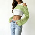 thumbnail image 5 of Women's Cropped Knit Shrug Top Lightweight Bell Sleeve Summer Cover-Up, Soft Breathable Cropped Cardigan Shrug for Casual & Beach, Cropped Shrug Women, 5 of 6
