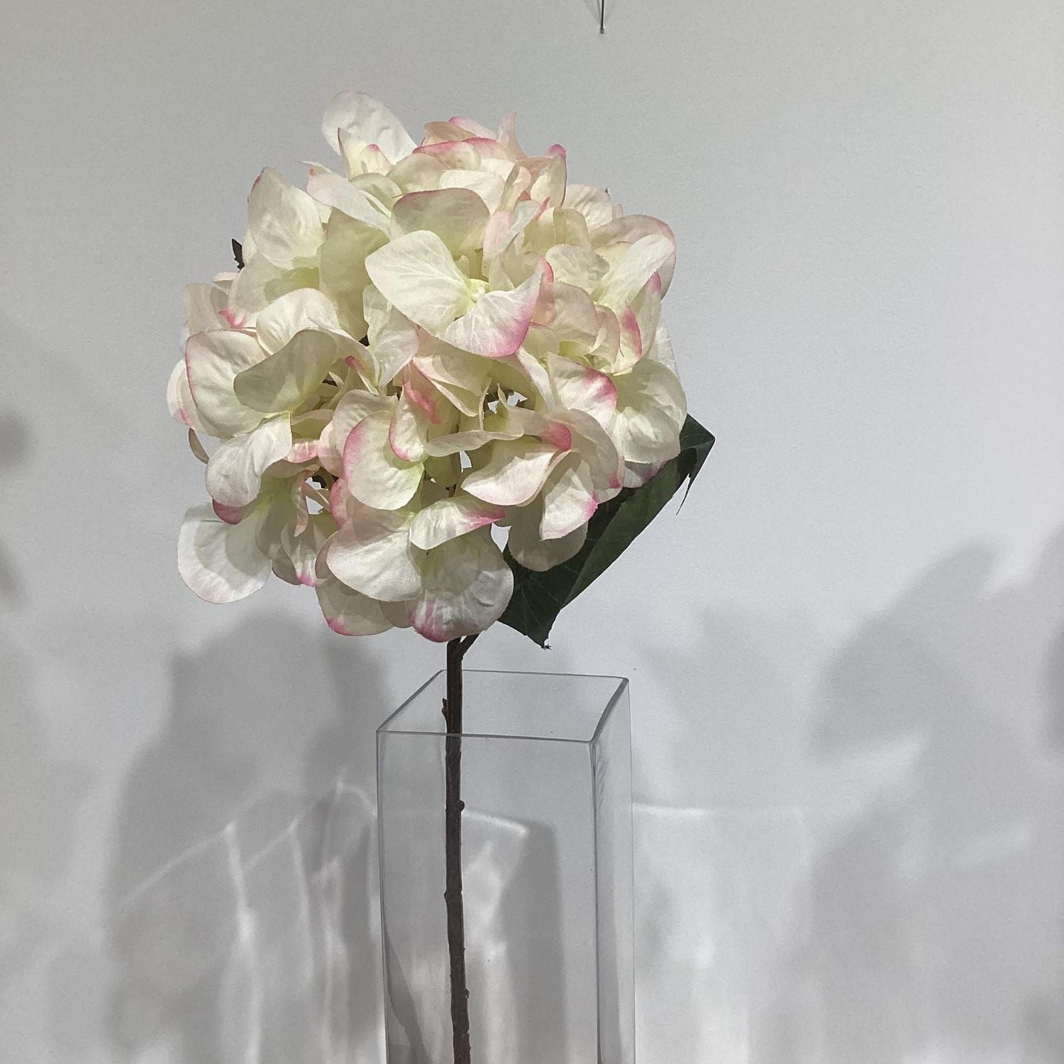 WHITE RED HYDRANGEA, ARTIFICIAL FLOWERS