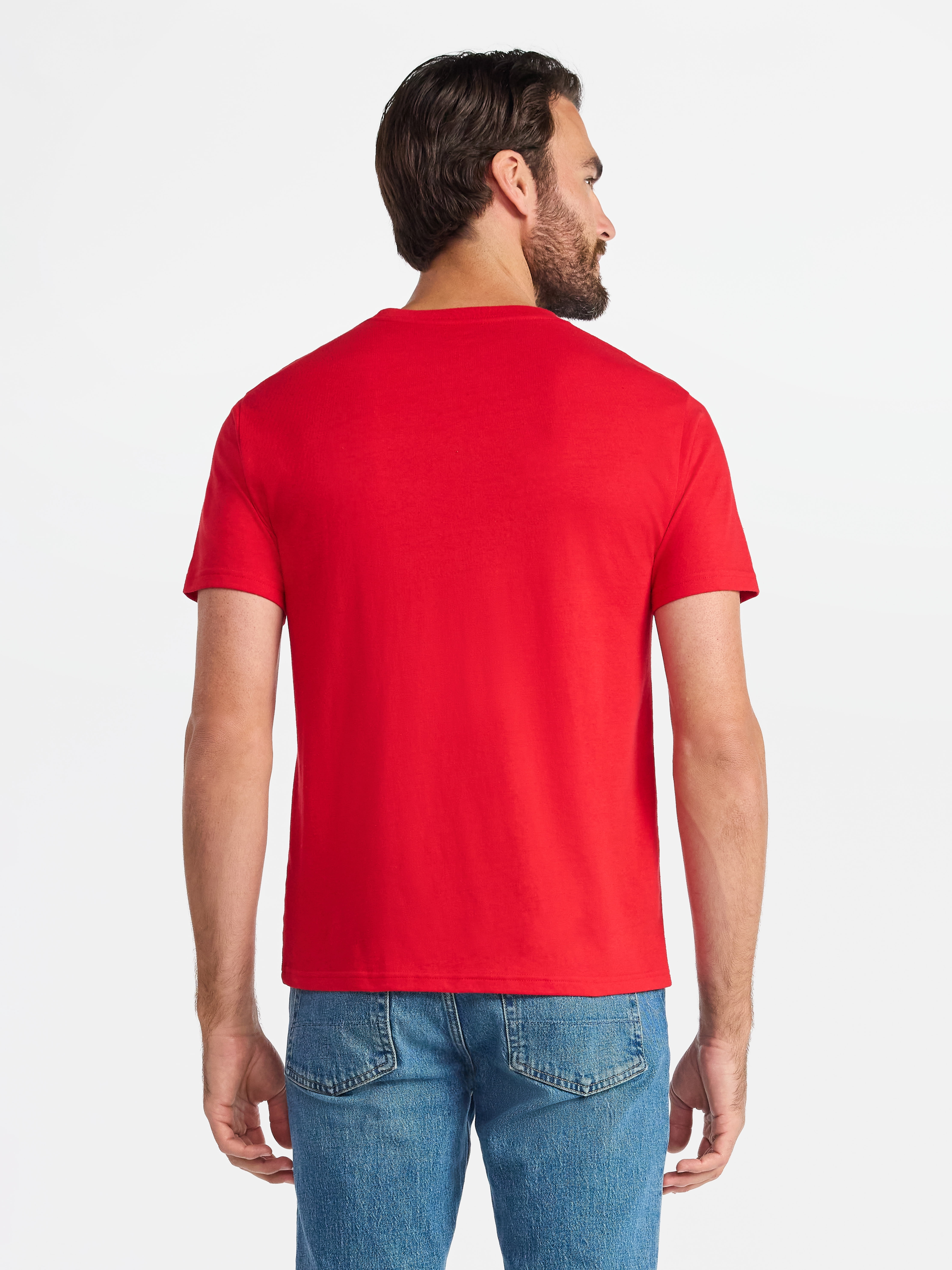 Christmas Men's and Big Men's Team Naughty Graphic Tee from Holiday Time, Sizes XS-3XL