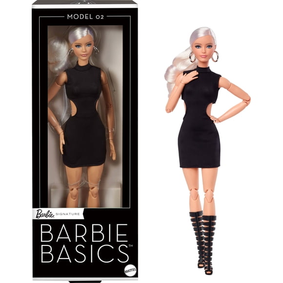 Muñeca de coleccionista Barbie Basics modelo 02 con cabello rubio
