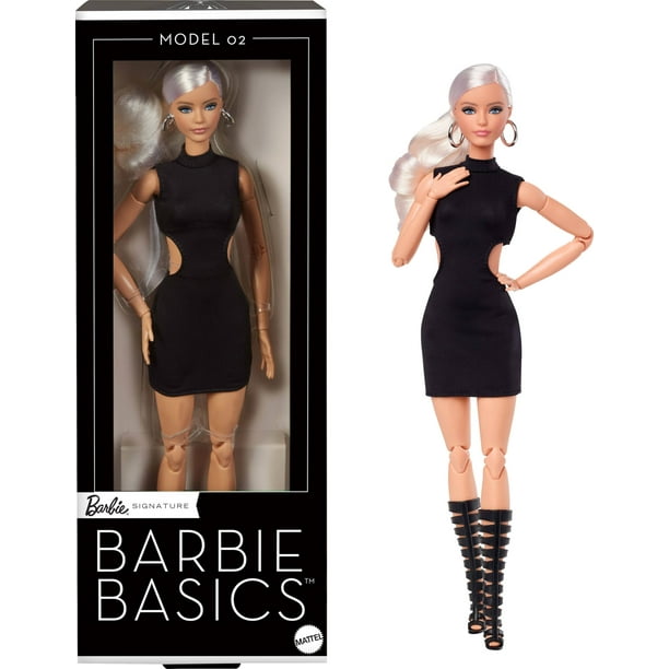 Muñeca de coleccionista Barbie Basics modelo 02 con cabello rubio
