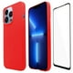 thumbnail image 1 of Funda Molan Cano Para iphone 13 Pro Super Fit Rigida color Rojo Mas Mica 9d, 1 of 6