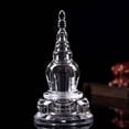 thumbnail image 4 of relayinert Transparent Color Materials Unique Style Bodhi Tower Elegant Decoration Exquisite Gift Choice Stupa, 4 of 6