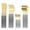 F, variant on EDHITNR Matte Gold Flatware Set, 16 Piece Stainless Steel Silverware Set with Steak Knives, Modern Cutlery Set Service for 4, Dishwasher Safe Utensils for Daily Dining
