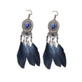 thumbnail image 2 of Pendientes bohemios Sonducket Borla con flecos 1 par Negro, 2 of 6