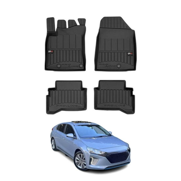 OMAC Premium Floor Mats for Hyundai Ioniq 2017-2022 All-Weather Heavy Duty
