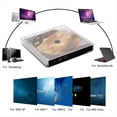 thumbnail image 2 of Grabadora de CD/DVD Portátil USB 3.0 Tipo C, Unidad de DVD Ultradelgada, ROM para Exteriores, Lector Óptico con Cancelación de Ruido., 2 of 9
