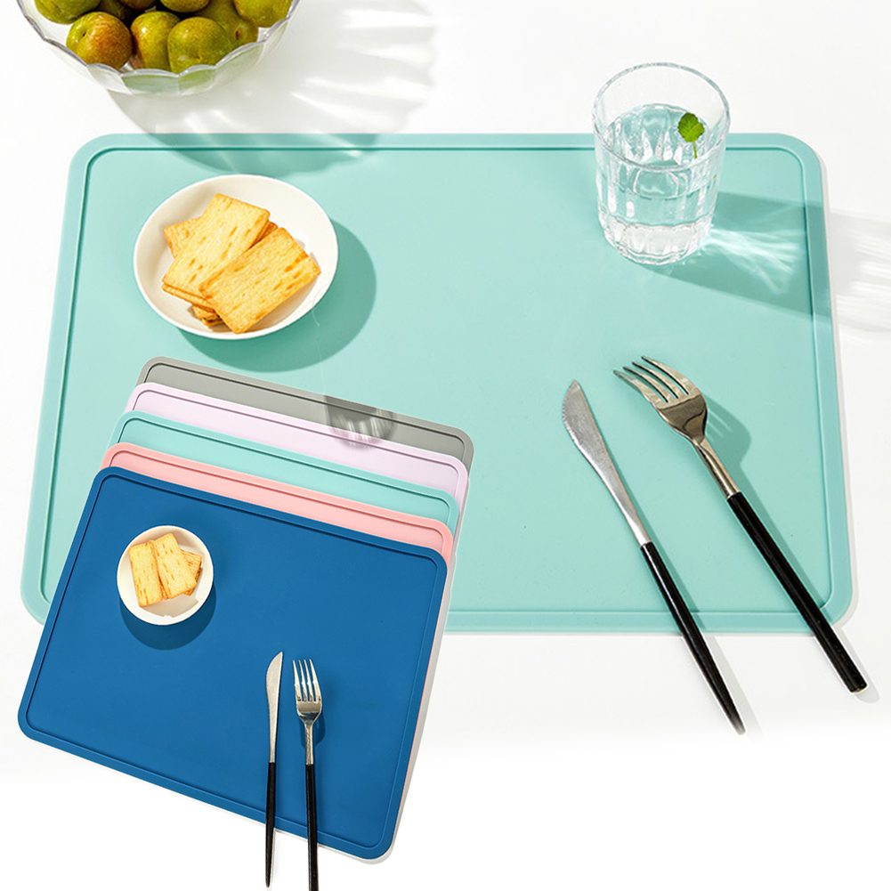 Cheers.US Silicone Kids Placemats, Waterproof Heat Resistant NonSlip