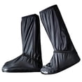 thumbnail image 1 of Imperméable Réutilisable Surchaussures Cyclisme Moto Bottes de Pluie Chaussures Couverture, 1 of 5