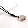 thumbnail image 5 of Anjiucc Natural Gemstone Smoked Quartz Hexagonal Pendant Necklace with Adjustable Rope 30 inches, Male and Female Necklace, 5 of 6