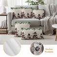 thumbnail image 6 of Christmas Snowman Outdoor Waterproof Pillow Covers, Xmas Winter Pine Fruits on Linen Decorative Rectangle Throw Pillowcase Sofa Cushion Sham for Patio/Couch/Chair, 20"x12" 2 Pack, 6 of 8
