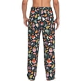 thumbnail image 3 of Picia Autumn Fox Owl Mens Soft Woven Cotton Elastic Waistband Sleep Pajama Pant Lounge Sleep Pant With Pockets And Drawstring-X-Large, 3 of 9