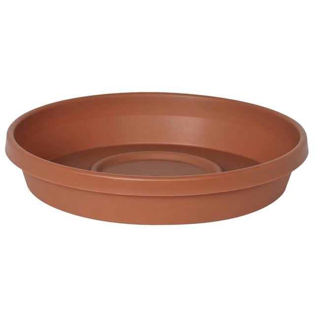 Bandeja Terratray de resina y terracota Planter Fiskars de 2 cm de alto y 10 cm de diámetro