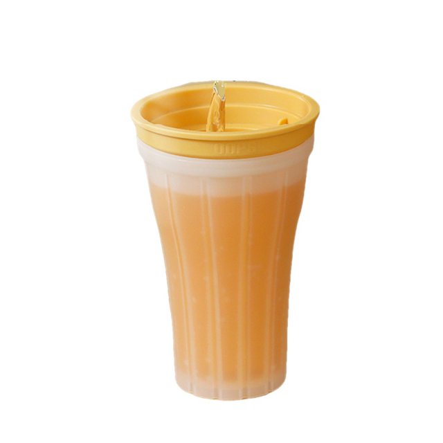 vaso para helado de naranja, vaso exprimidor de congelación rápida de 150 ml, doble