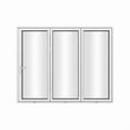 thumbnail image 6 of KaMic 168" x 96" 3 Panels Aluminum Folding Door In White, Folded Out From Left To Right, 6 of 19