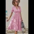thumbnail image 2 of Vestido de Rayas Rosa S, 2 of 4