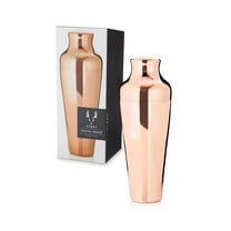 Viski Parisian Cocktail Shaker for BBQ Party, Home Bar Gifts, 25oz, Copper