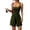 Army Green, variant on Women's Sleeveless Athletic Rompers Spaghetti Strap Shorts Jumpsuit One- Outfits One-Piece for Summer Black M