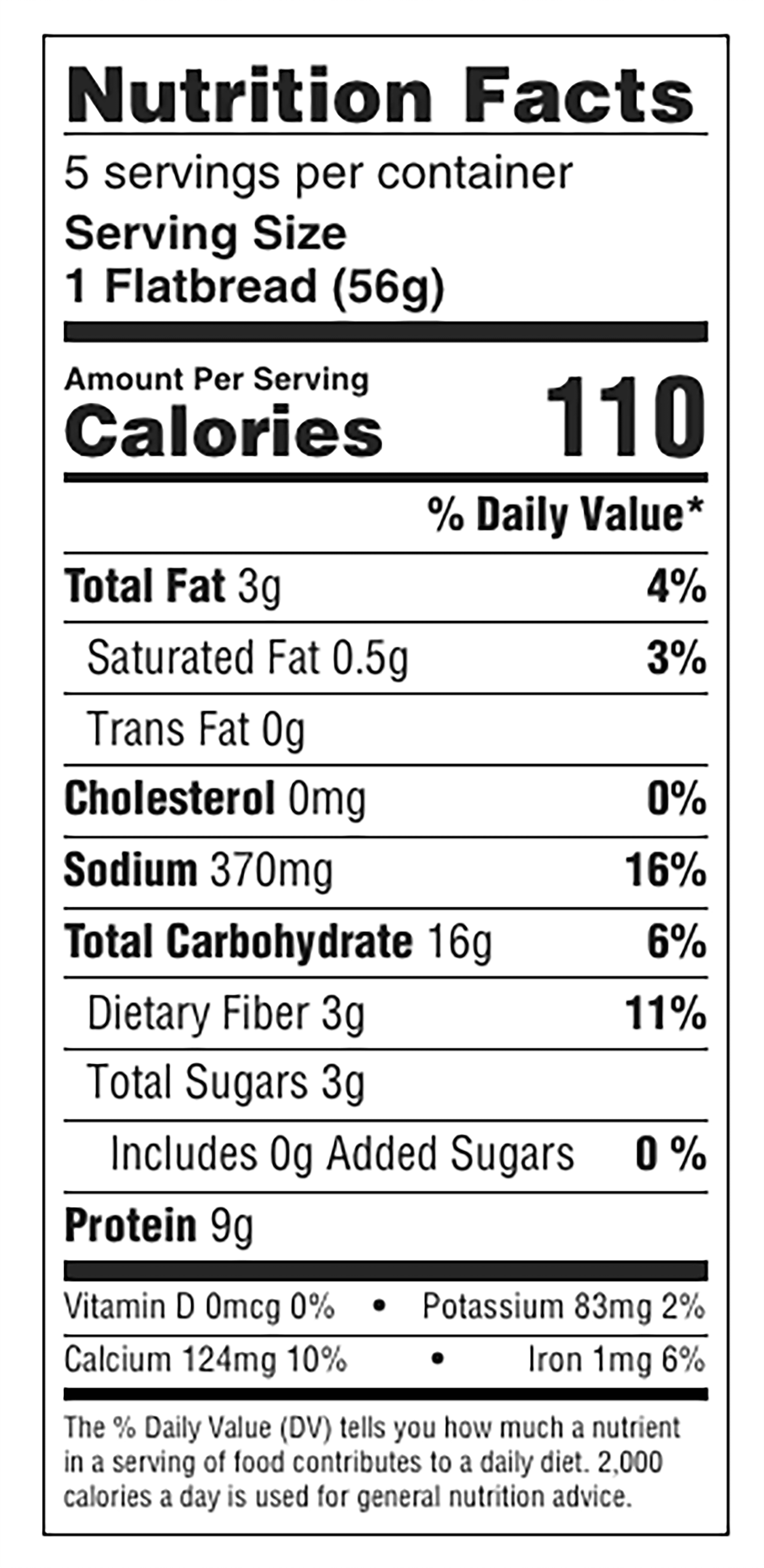 Joseph's Honey Wheat Flatbread Lavash 5 Count 10oz, Shelf Stable