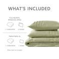 thumbnail image 6 of Regency Heights King Comforter Set, Boho 3-Piece Pintuck Stitching Bedding Set, Soft Washed Pleated Bed Sets with Pillow Sham Sage Green, 6 of 10