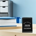 thumbnail image 2 of Mini Calendario de Escritorio 2026: Agenda Mensual Compacta con Puertas Abatibles para Escritorio 2026 - para Organizar el Hogar, la Escuela y la Oficina (Negro), 2 of 7