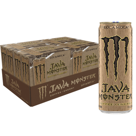 (24 cans) Java Monster Loca Moca, Coffee + Energy, 11 fl oz, 6 Pack