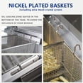thumbnail image 3 of Commercial Deep Fryer, 75 lb. Natural Gas Fryer with 2 Fryer Baskets, 5 Tube Floor Fry for Restaurant, Kitchen, 170,000 BTU/h, 3 of 7