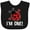 AB-Black, variant on Inktastic First Birthday Ladybug 1 Year Old Girls Baby Bib