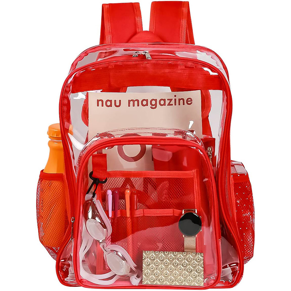 Heavy Duty Clear Bag Pvc Waterproof Transparent Backpack See Through