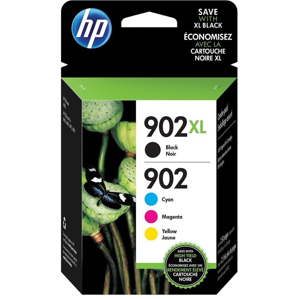 Hp Inc 902xl Black High Yield And 902 Cyan Magenta Yellow Ink Cartridges 2145184 3280