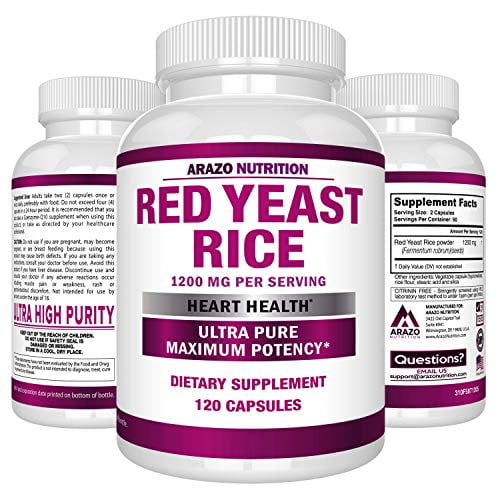 Buy Red Yeast Rice Extract 1200 mg Citrinin Free Supplement