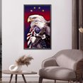 thumbnail image 3 of 5D diamante pintura Animal águila completo redondo taladro DIY pared arte manualidades mosaico Likrtyny Arte deco, 3 of 9