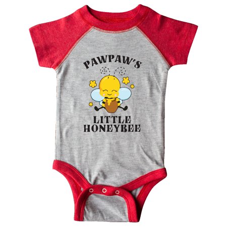 

Inktastic Cute Bee Pawpaw s Little Honeybee with Stars Gift Baby Boy or Baby Girl Bodysuit