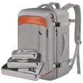 thumbnail image 1 of Mochila de viaje Vancropak Carry on de 40 litros con 3 cubos de embalaje, color gris, 1 of 9