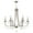 brushed nickel, variant on Melucee Crystal Chandeliers for Dining Room Lights Fixtures, 6 Lights Black Modern Chandeliers for Bedroom